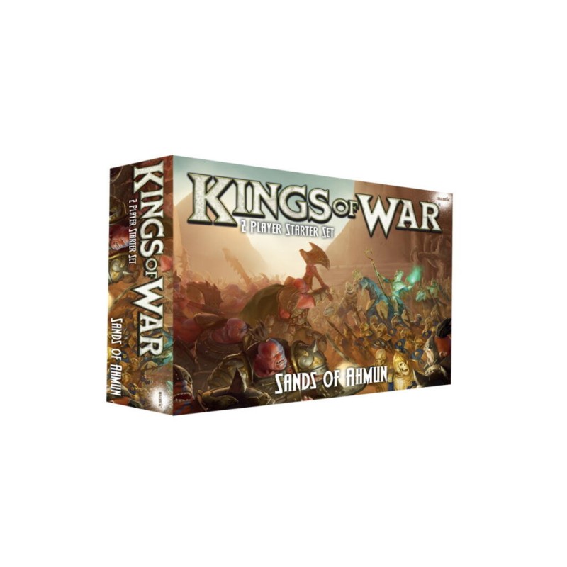 KINGS OF WAR - LES SABLES D'AHMUN : STARTER 2 JOUEURS régles en Francais (LIVRAISON GRATUITE)(EN STOCK)