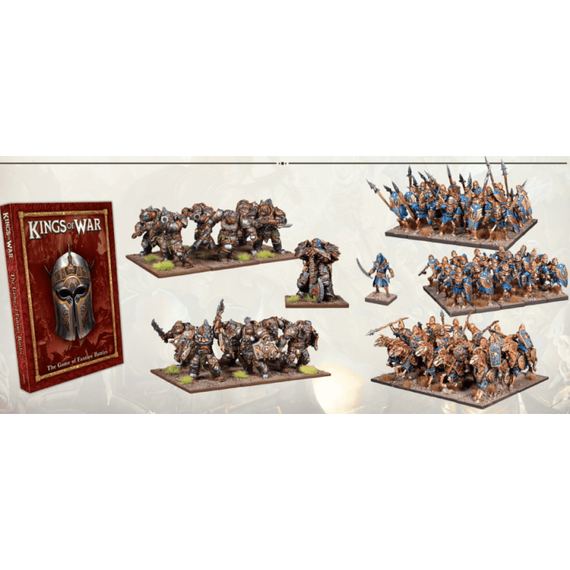 KINGS OF WAR - LES SABLES D'AHMUN : STARTER 2 JOUEURS régles en Francais (LIVRAISON GRATUITE)(EN STOCK)