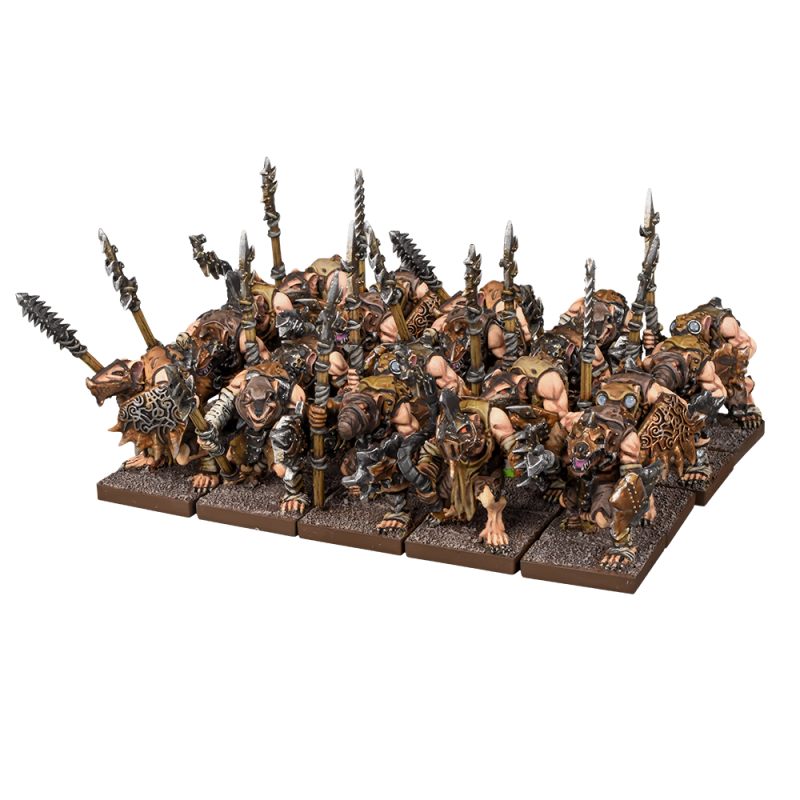 kings of War Vermine - RÉGIMENT DE GUERRIERS
