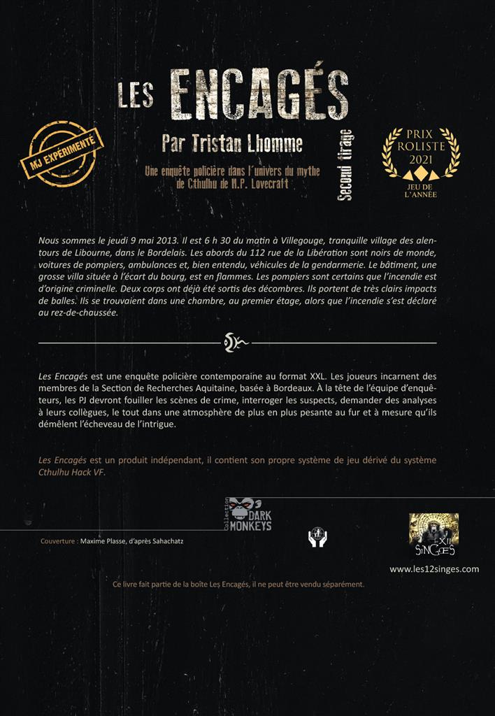 Les Encagés (seconde édition) (LIVRAISON GRATUITE)