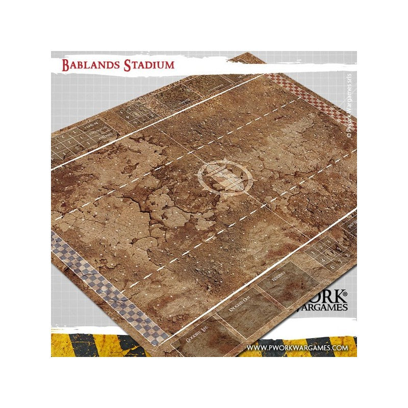 Tapis de jeu Blood Bowl néoprène - Badlands Stadium (RUPTURE DE STOCK FOURNISSEUR)