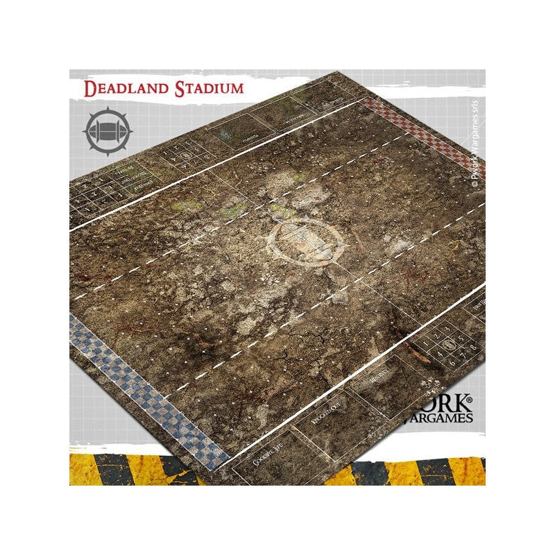 Tapis de jeu Blood Bowl néoprène - Deadland Stadium (RUPTURE DE STOCK FOURNISSEUR)