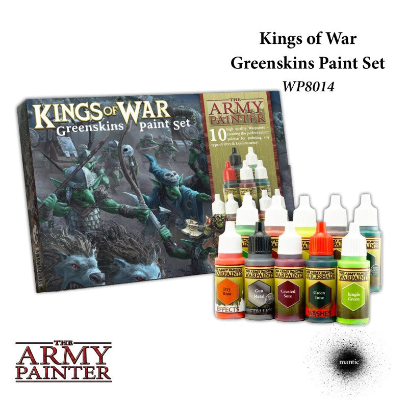 Army Painter - King Of War - Warpaints Kings Of War Greenskins Paint Set