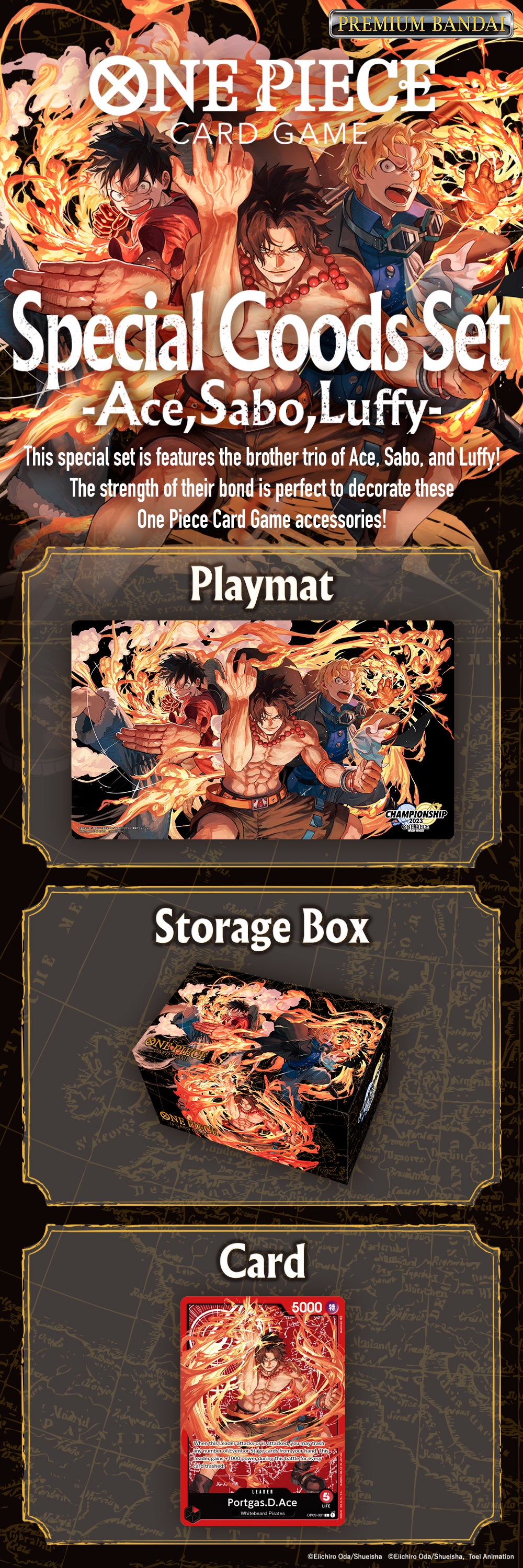 One Piece : Special Goods Set Ace/Sabo/Luffy  en Anglais