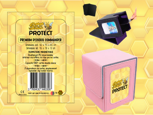 DeckBox Commander Premium ROSE-GRIS Beeprotect