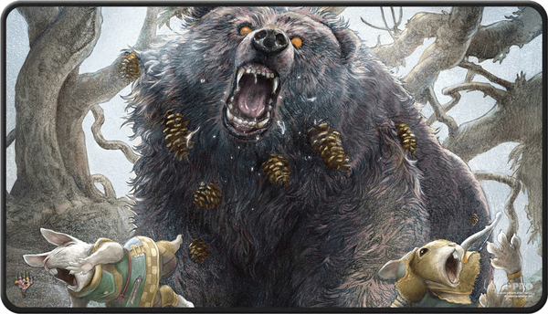 Magic The Gathering: Bloomburrow :Black stitched Playmat Art 2