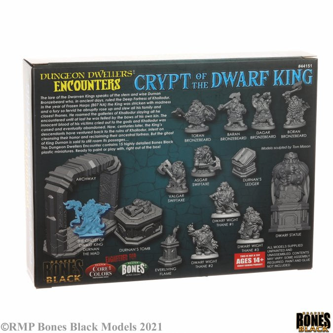 Reaper Miniatures : Coffret La Crypte du Roi Nain (Disponible en mai)
