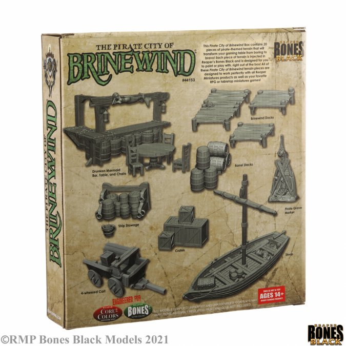 Reaper Miniatures : Coffret Pirate City of Brinewind (Disponible en mai)