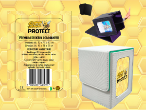DeckBox Commander Premium BLANC-VERT Beeprotect