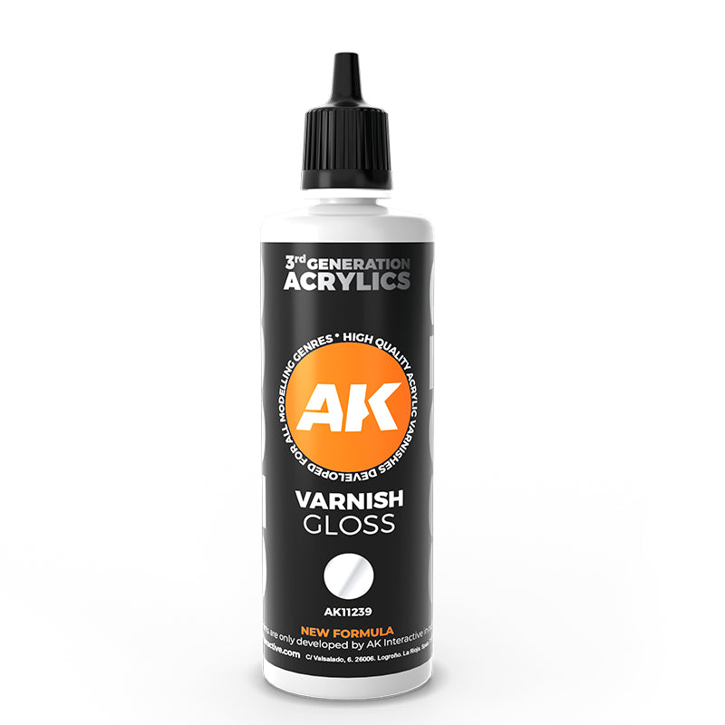 Acrylics 3GEN Primers (sous couches) :Gloss Varnish 100 ml 3GEN