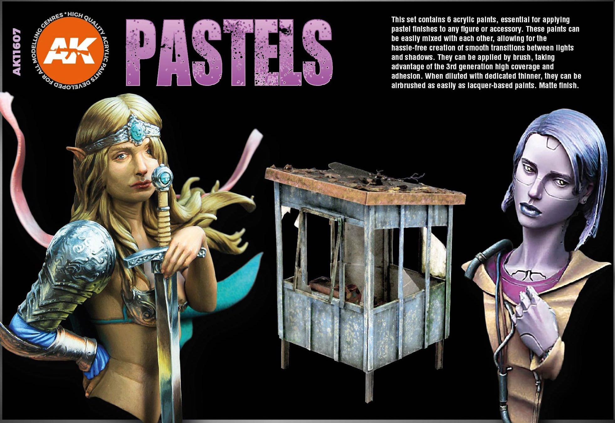 Acrylics 3GEN sets :Pastels Colors Set