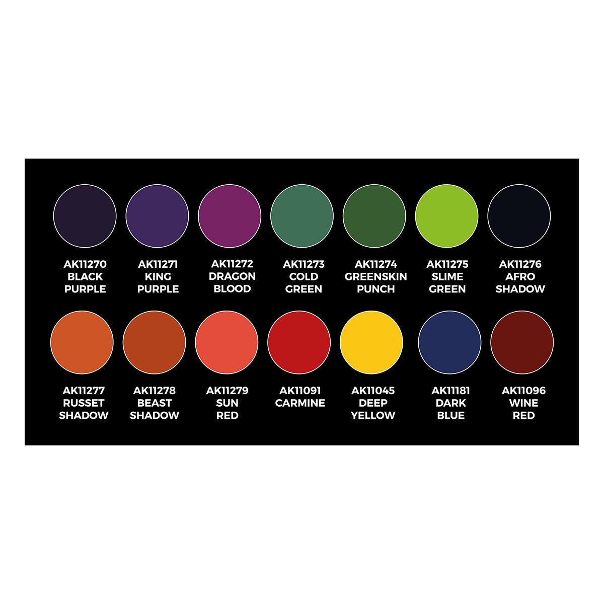 Acrylics 3GEN sets :High Pigmentation Set 14 Colors