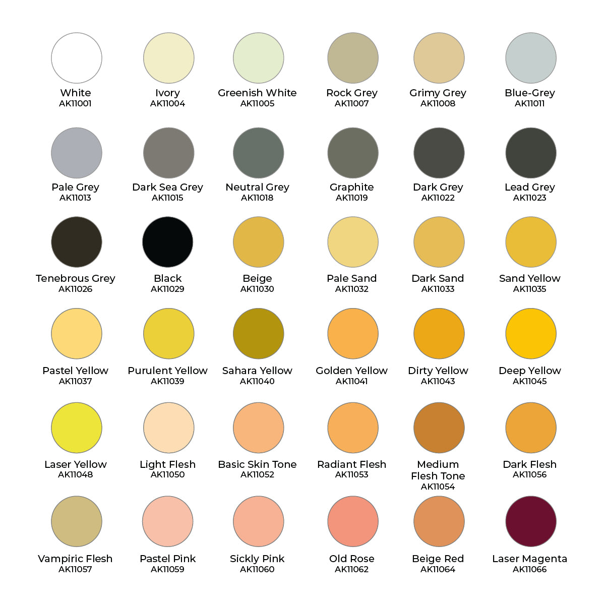 Ak Interactive - 3Rd Gen Set - Wargame Paint it All Box x108