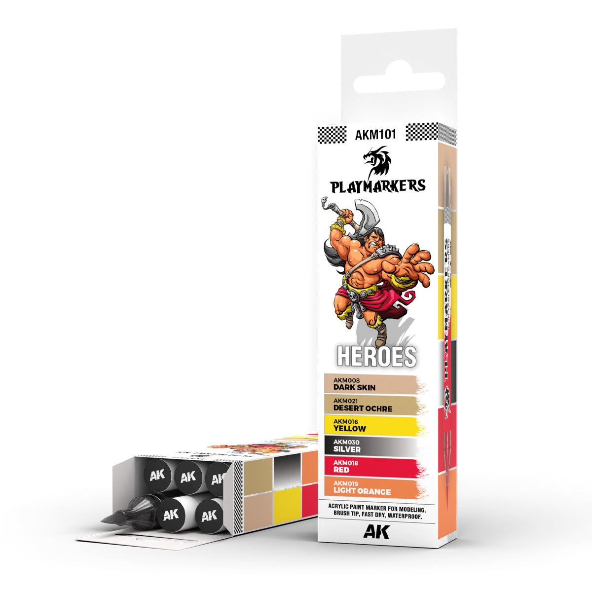AK Interactive - Playmarkers set - Heroes  (6 ref.)