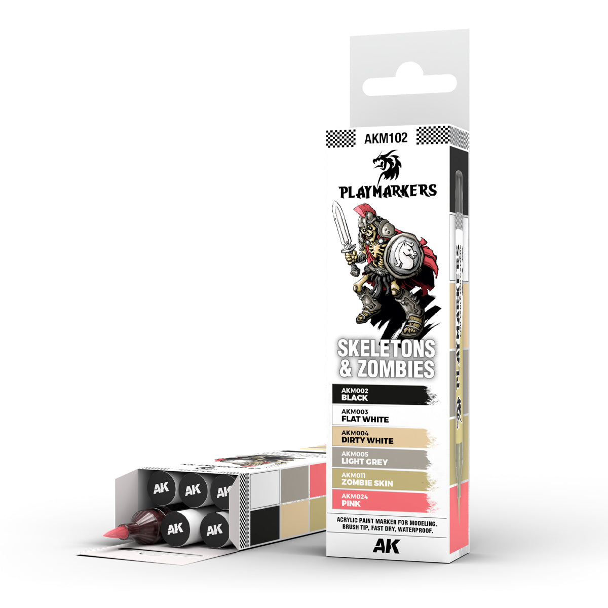 SKELETONS & ZOMBIES – PLAYMARKER SET (6 ref.)(RUPTURE DE STOCK)