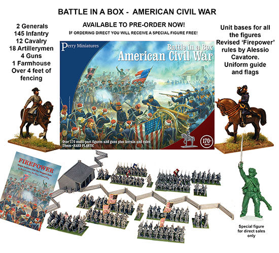 Perry Miniatures - Battle in a Box : American Civil War (LIVRAISON GRATUITE)