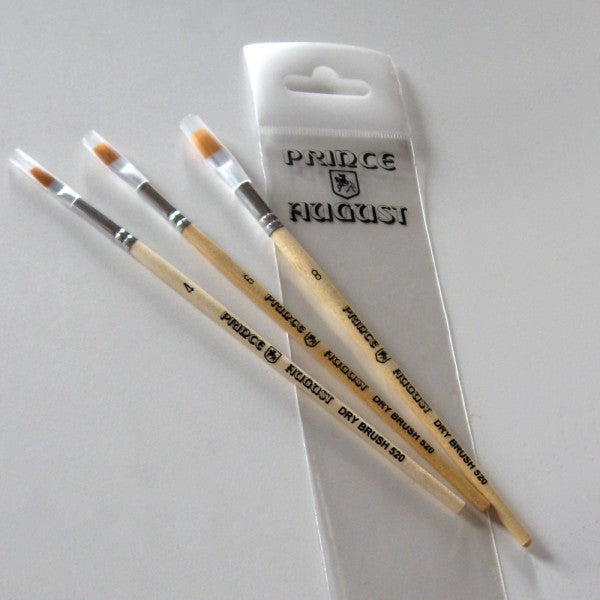 Dry-Brush Set N° 1 - Synthétique - Prince August  (EN STOCK)