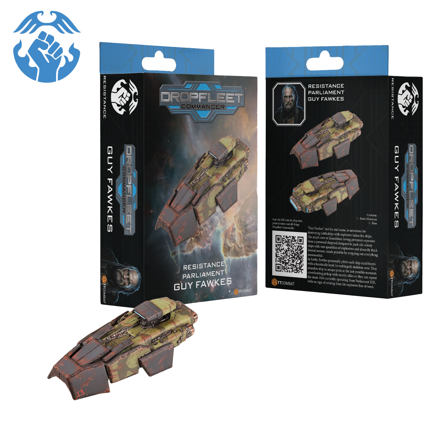 Dropfleet Commander - Resistance -Guy Fawkes - Parliament