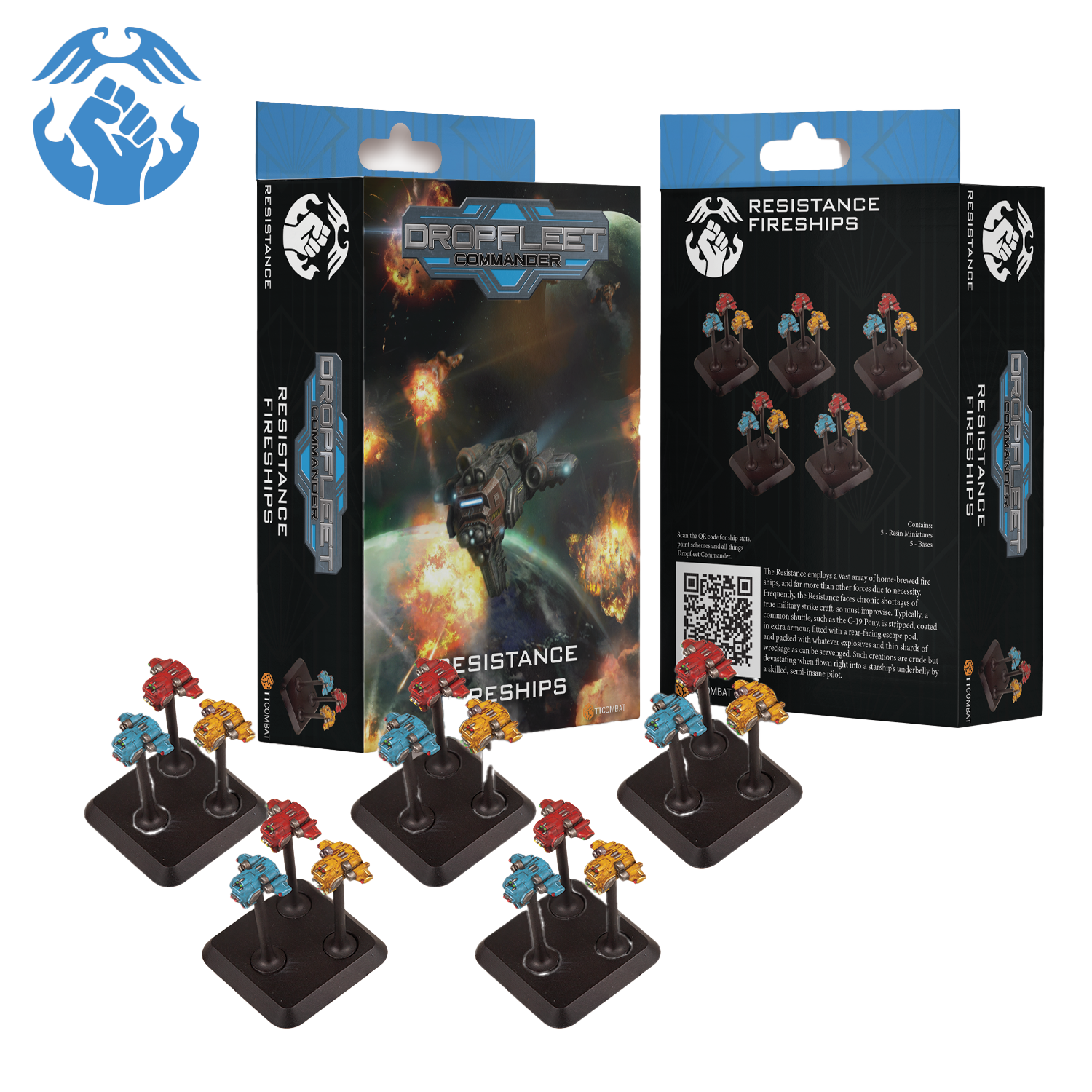 Dropfleet Commander - Resistance Fireships