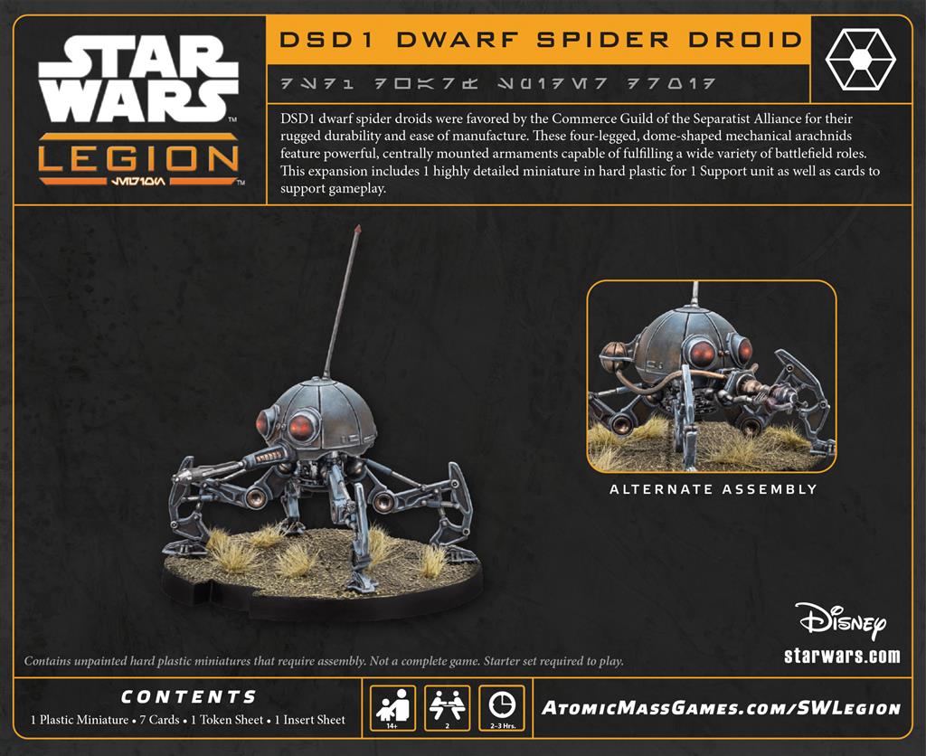 Star Wars Legion: Dwarf Spider Droid (Reissue)