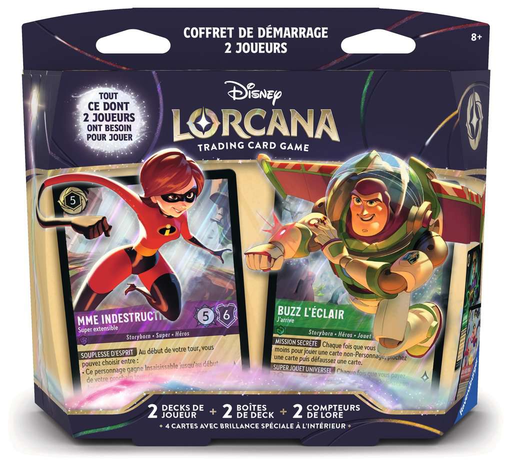 Lorcana Set 12 Contrées Inconnues -  Decks Préconstruits 2 joueurs (Précommandes sortie le 15 mai)