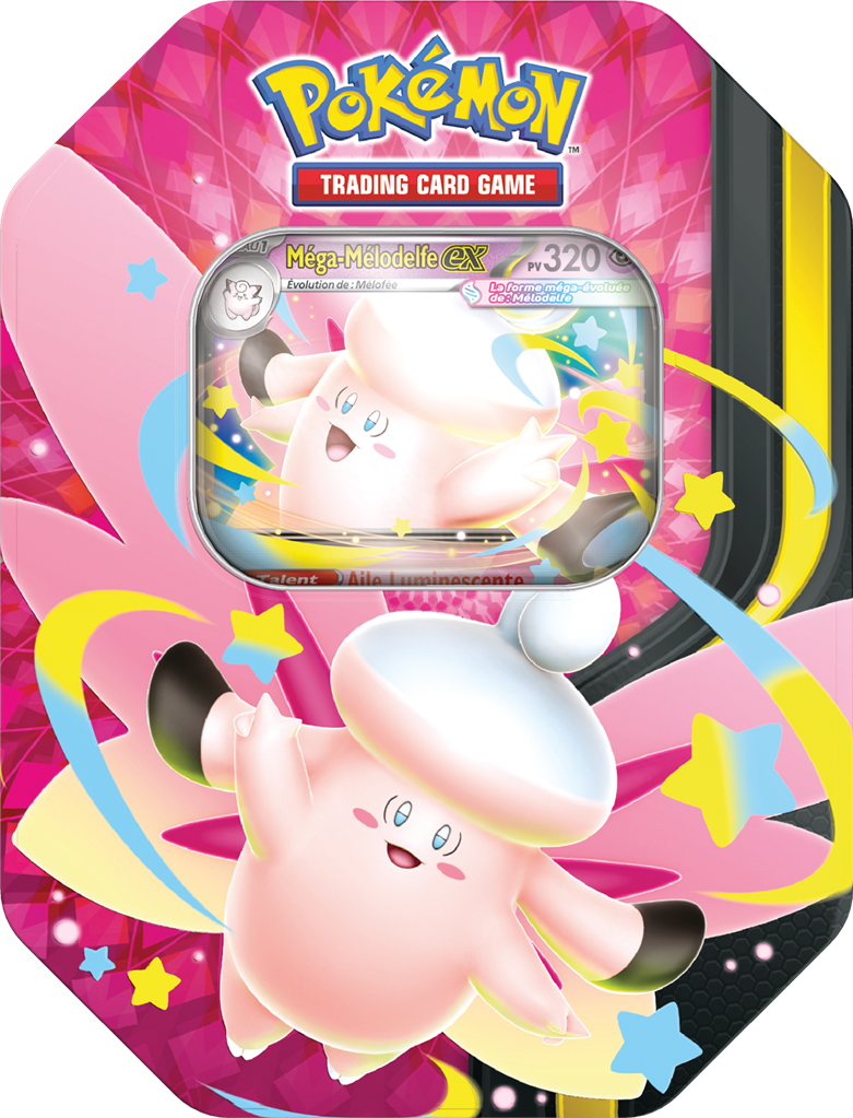 Pokémon : Pokebox Q2 2026 Méga-Mélodelfe ex (LIMITE A UN EXEMPLAIRE PAR FOYER X OU Y)(EN STOCK)