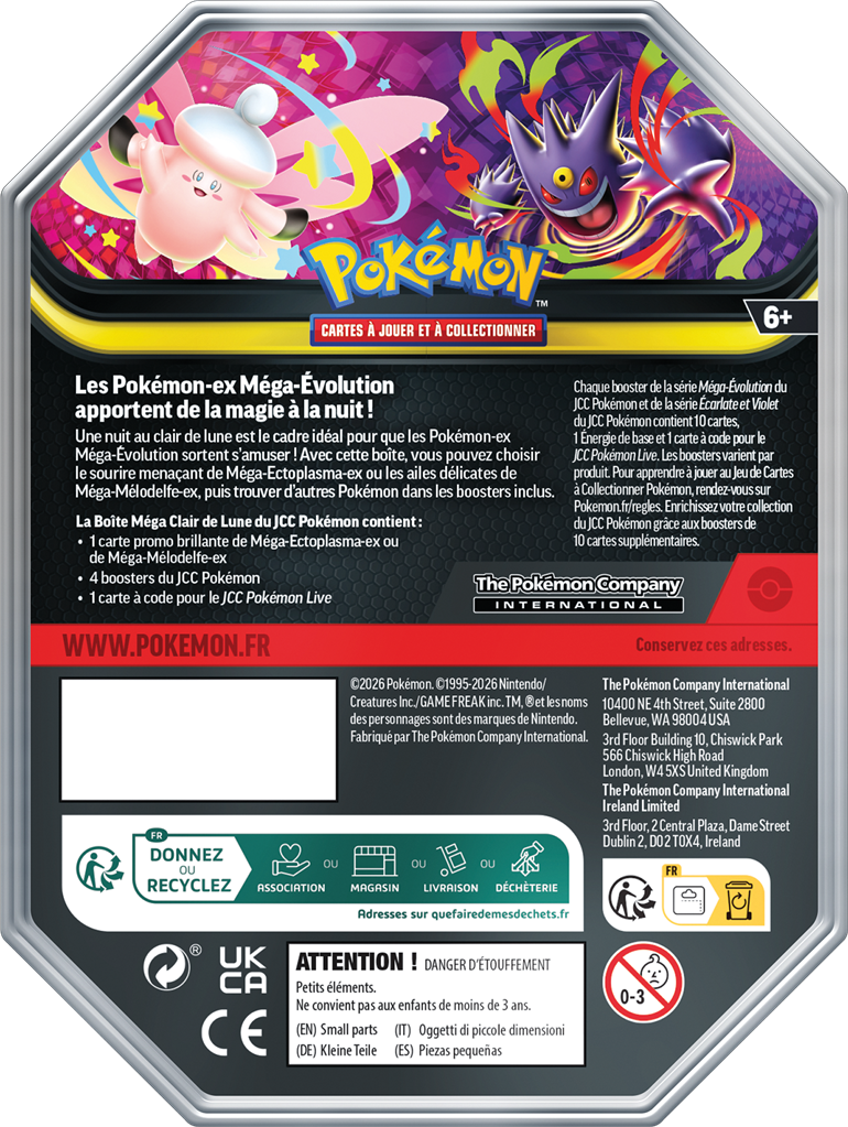 Pokémon : Pokebox Q2 2026 Méga-Mélodelfe ex (LIMITE A UN EXEMPLAIRE PAR FOYER X OU Y)(EN STOCK)