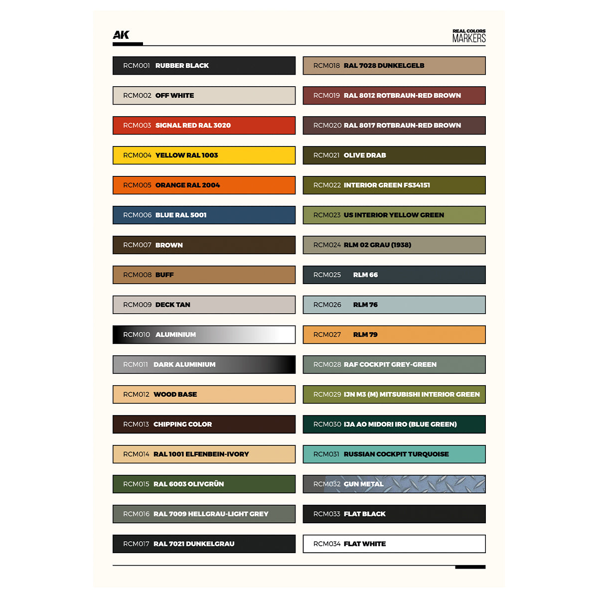 Spécial box full range quick markers 34 units