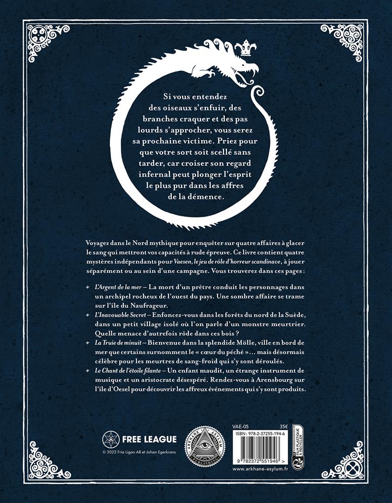 Vaesen : L'Innavouable Secret (frais de port gratuit)