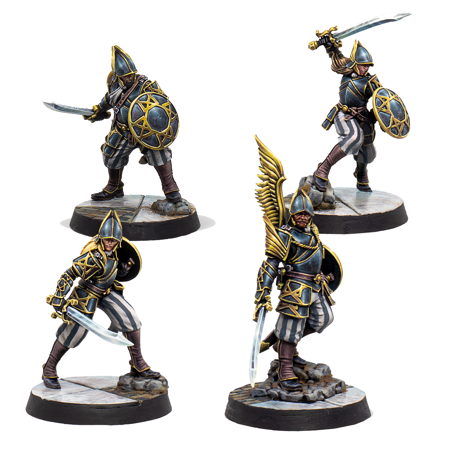 Warcrow - Black Legion Bucklermen en Francais (EN STOCK)