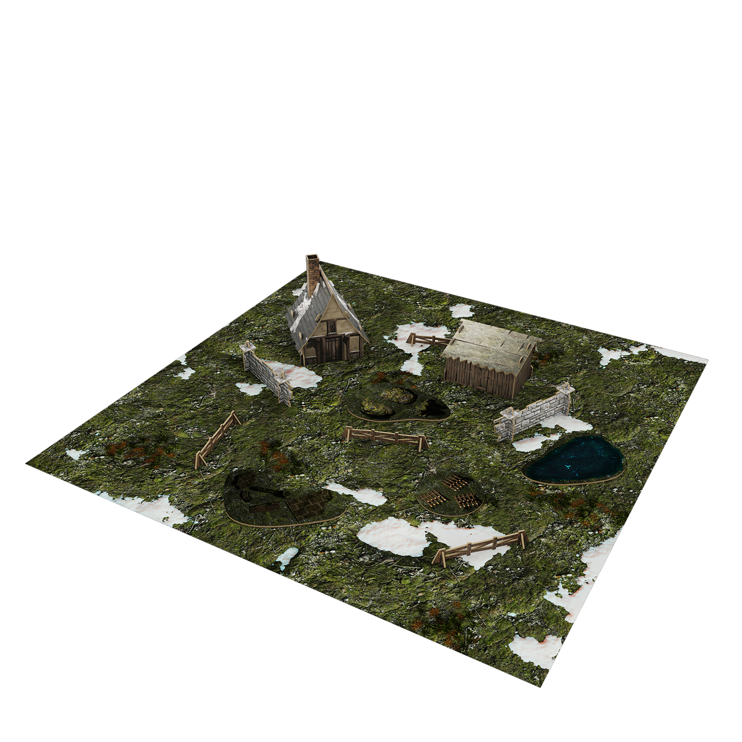 Warcrow - Bakhlia Farm Scenery Pack