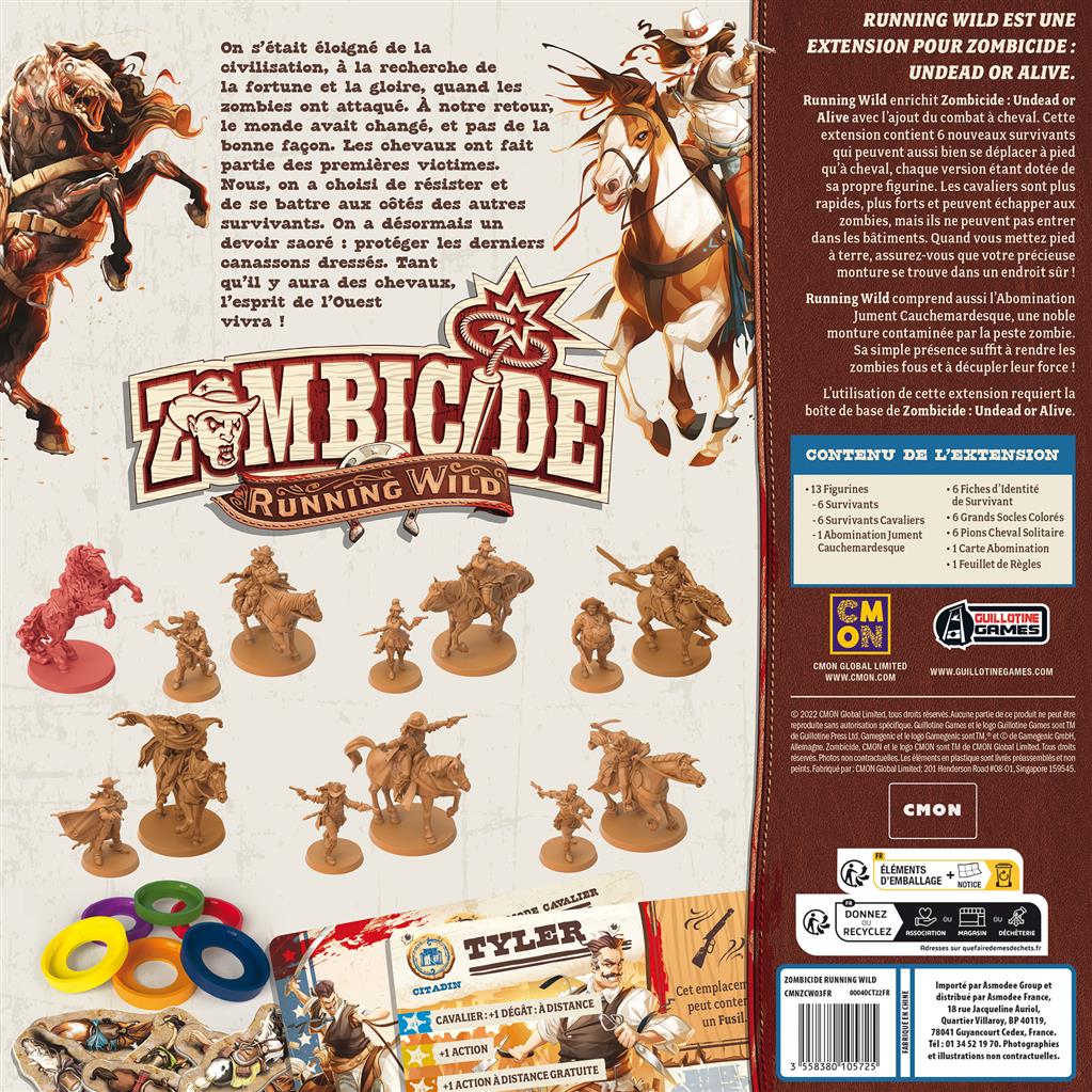 Zombicide Undead or Alive : Running Wild (Extension)(EN STOCK)