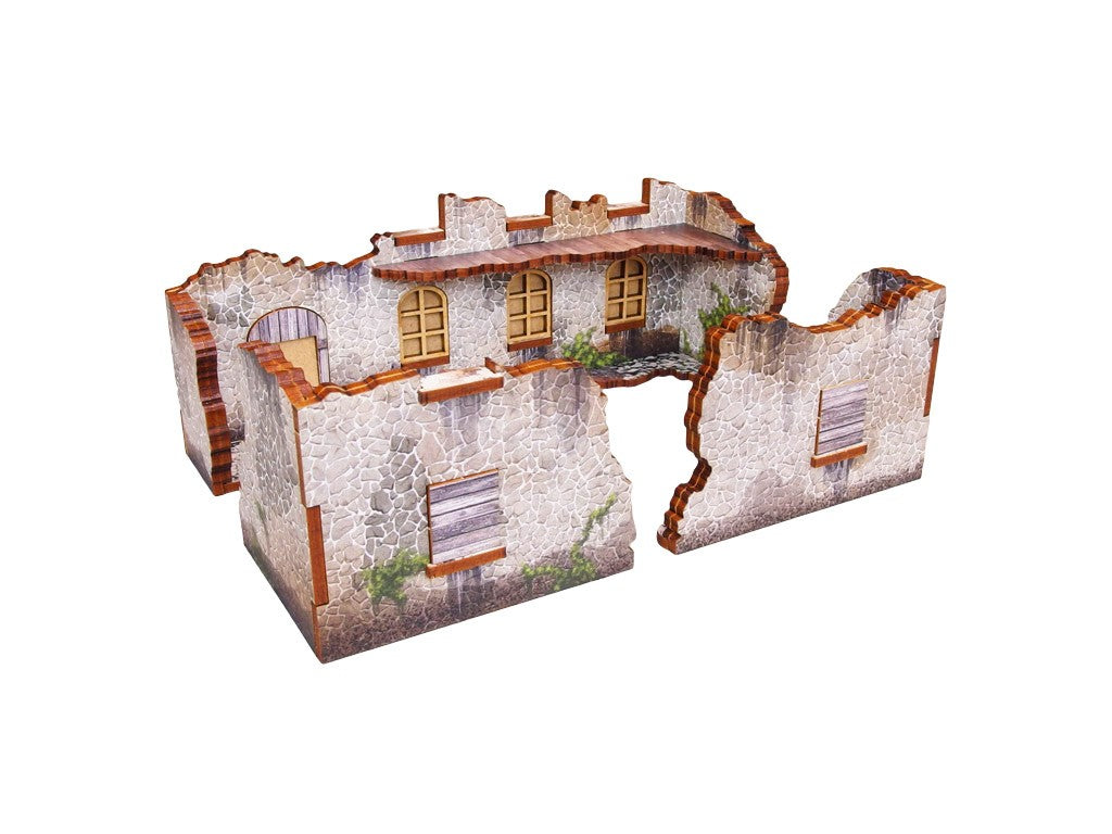 WW2 Achtung Panzer Normandy Ruin 3 (28mm) PRÉPEINTS