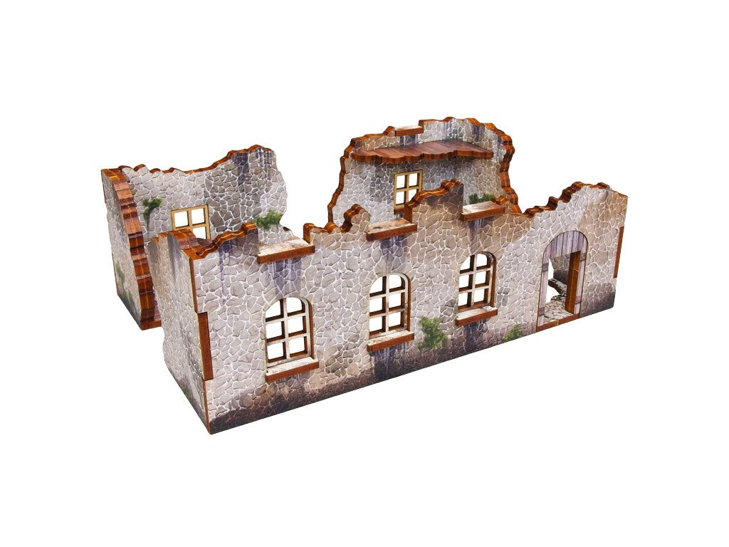 WW2 Achtung Panzer Normandy Ruin 3 (28mm) PRÉPEINTS