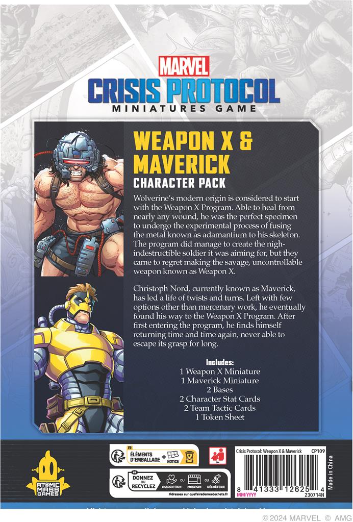 Marvel Crisis Protocol : Weapon X & Maverick