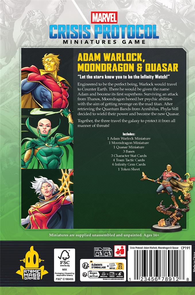 Marvel Crisis Protocol: Adam Warlock, Moondragon & Quasar