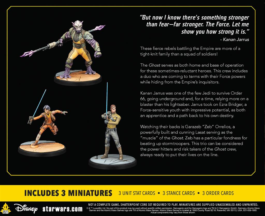 Star wars shatterpoint : Stronger Than Fear Squad Pack