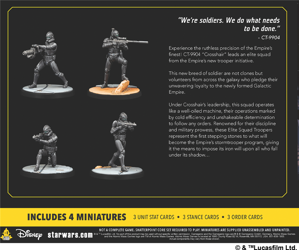 Star wars shatterpoint :Good Soldiers Follow Orders Squad Pack