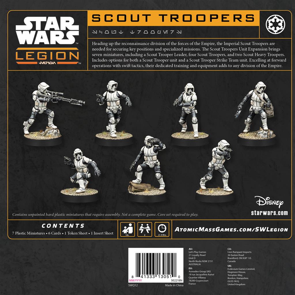 Star Wars Légion: Scout Troopers (Resculpt)