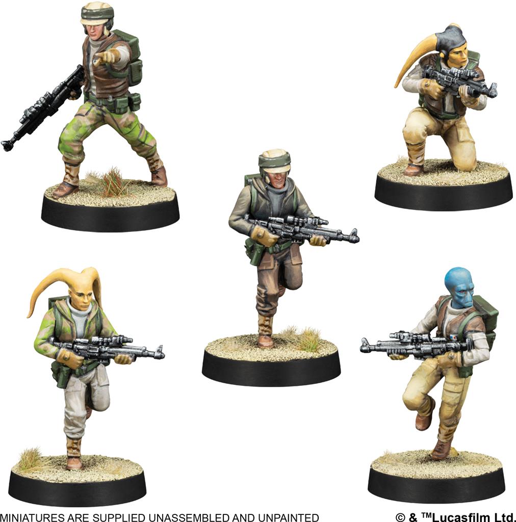 Star Wars Légion:  Soldats rebelles / Rebel Troopers (Resculpt)(EN STOCK)