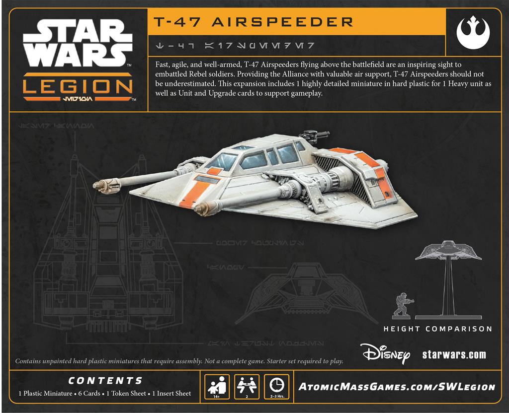 Star Wars Légion:T-47 Airspeeder (Reissue)