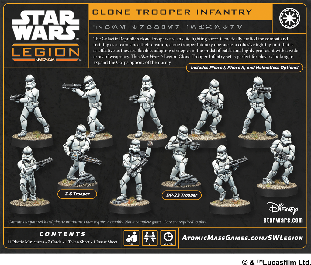 Star Wars Légion : Clone Trooper Infantry (Extension d'Unité)