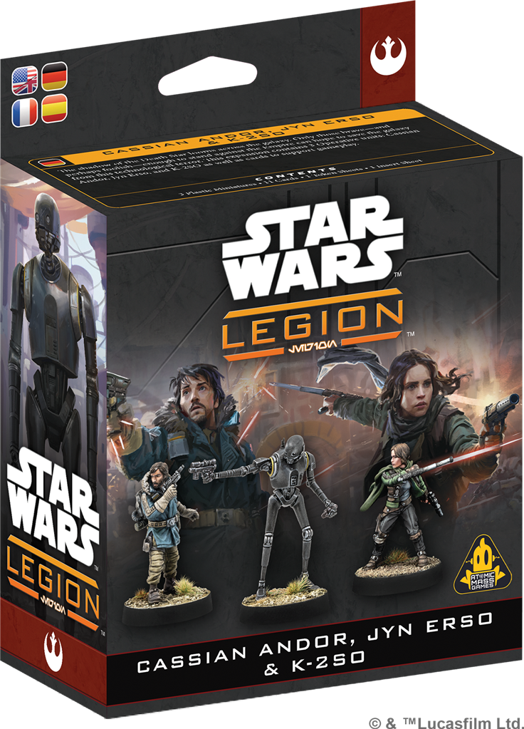 Star wars legion : Cassian Andor, Jyn Erso & K-2SO