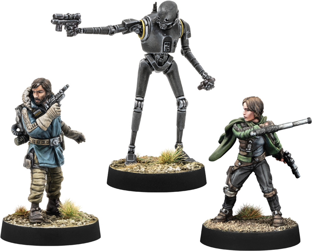 Star wars legion : Cassian Andor, Jyn Erso & K-2SO