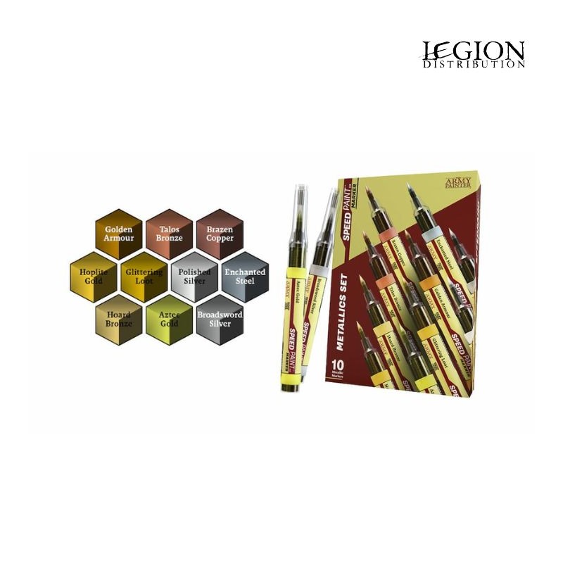 Army Painter Speedpaint Markers  - Metallic Set (Précommande sortie en aout 2026)