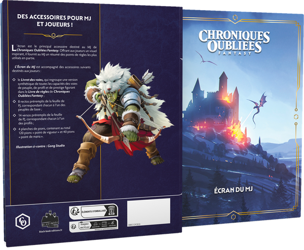 Chroniques Oubliées Fantasy : Ecran de COF + Livret des voies