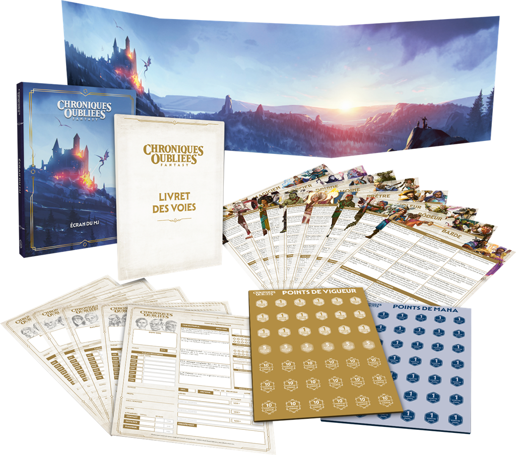 Chroniques Oubliées Fantasy : Ecran de COF + Livret des voies (LIVRAISON GRATUITE)