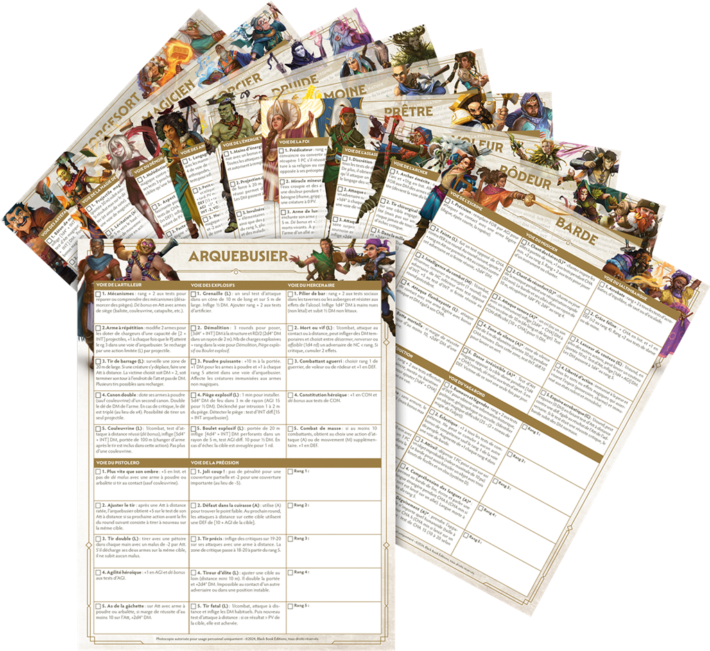 Chroniques Oubliées Fantasy : Ecran de COF + Livret des voies (LIVRAISON GRATUITE)