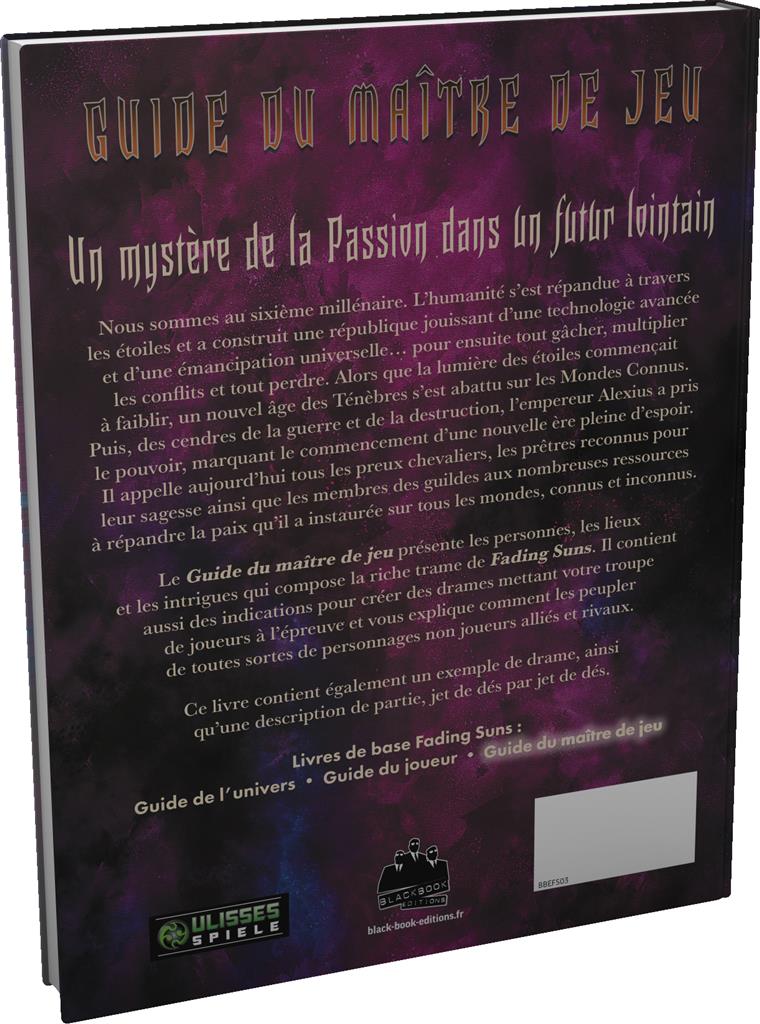 Fading Suns - Guide du maître de jeu (LIVRAISON GRATUITE)