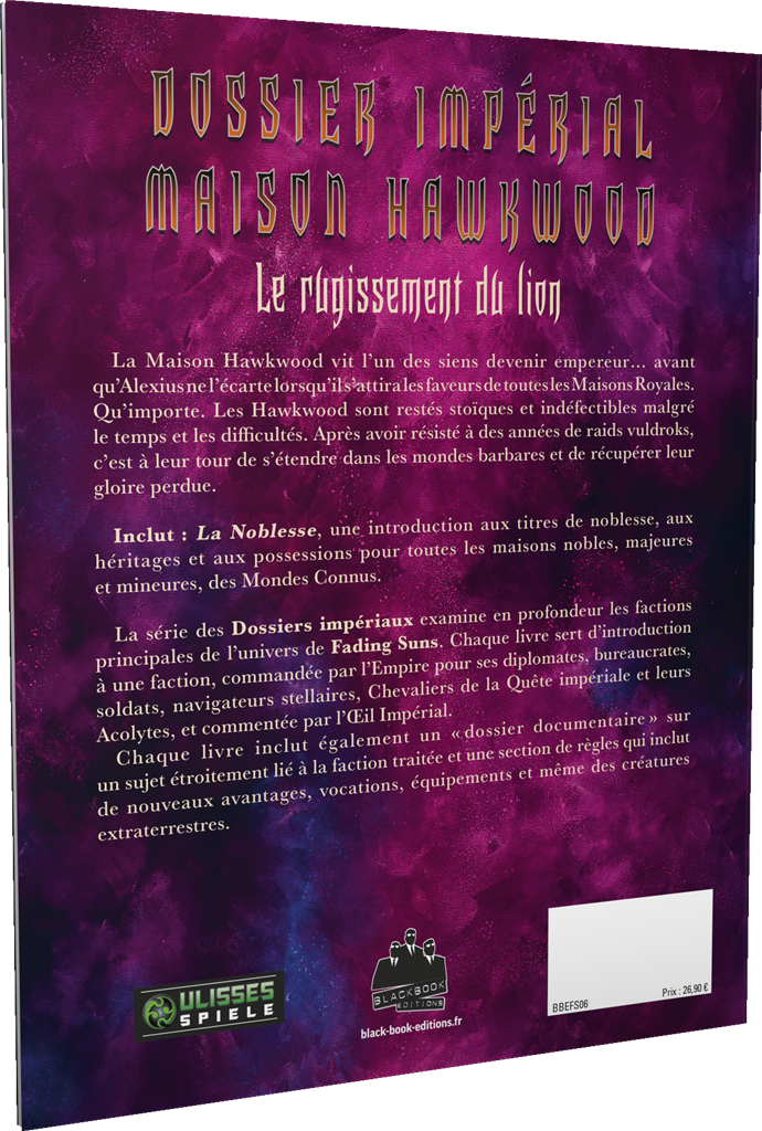 Fading Suns - Maison Hawkwood (LIVRAISON GRATUITE)